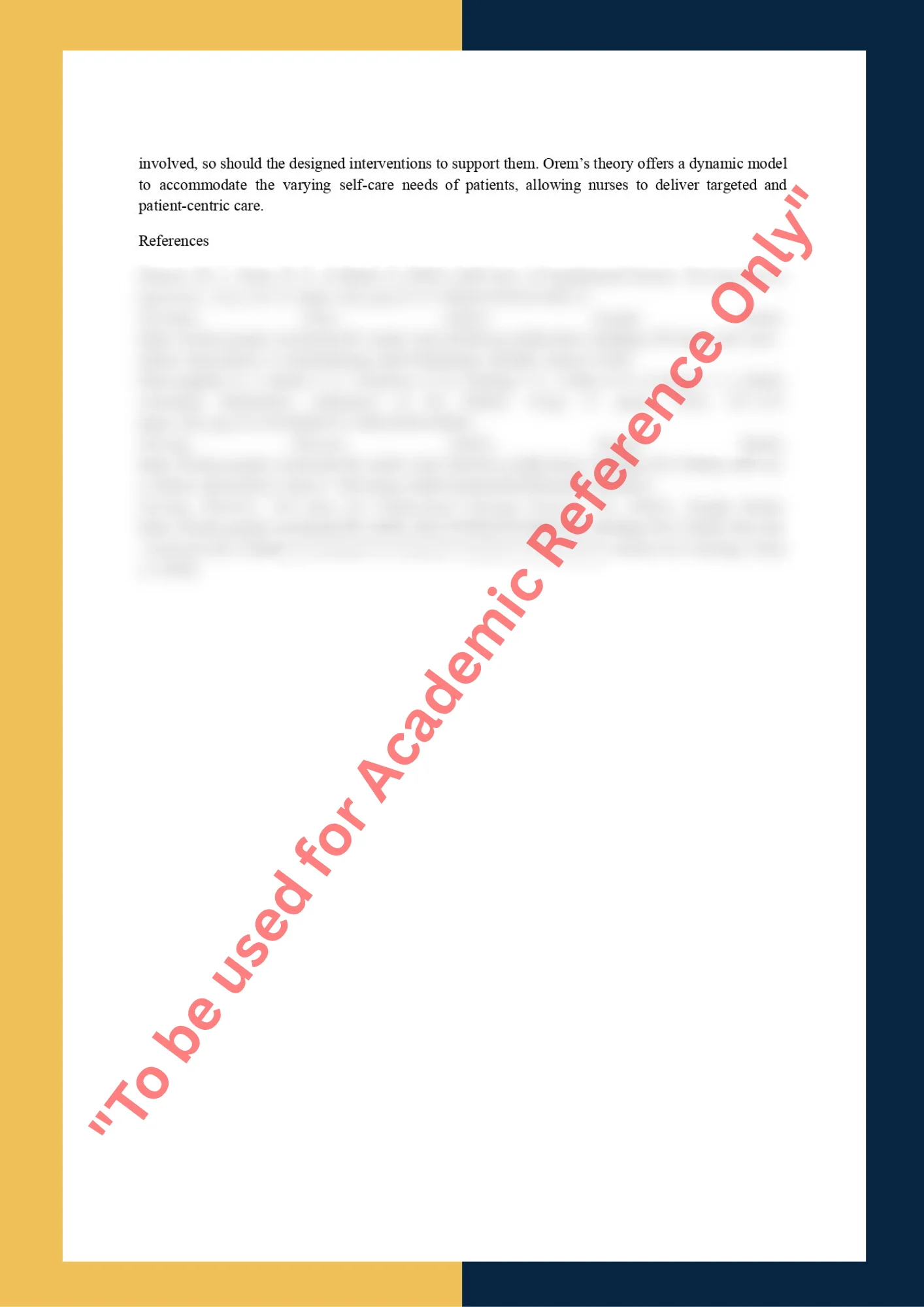 Assignment sample solution of course NUR622 - Master Nursing Program 7